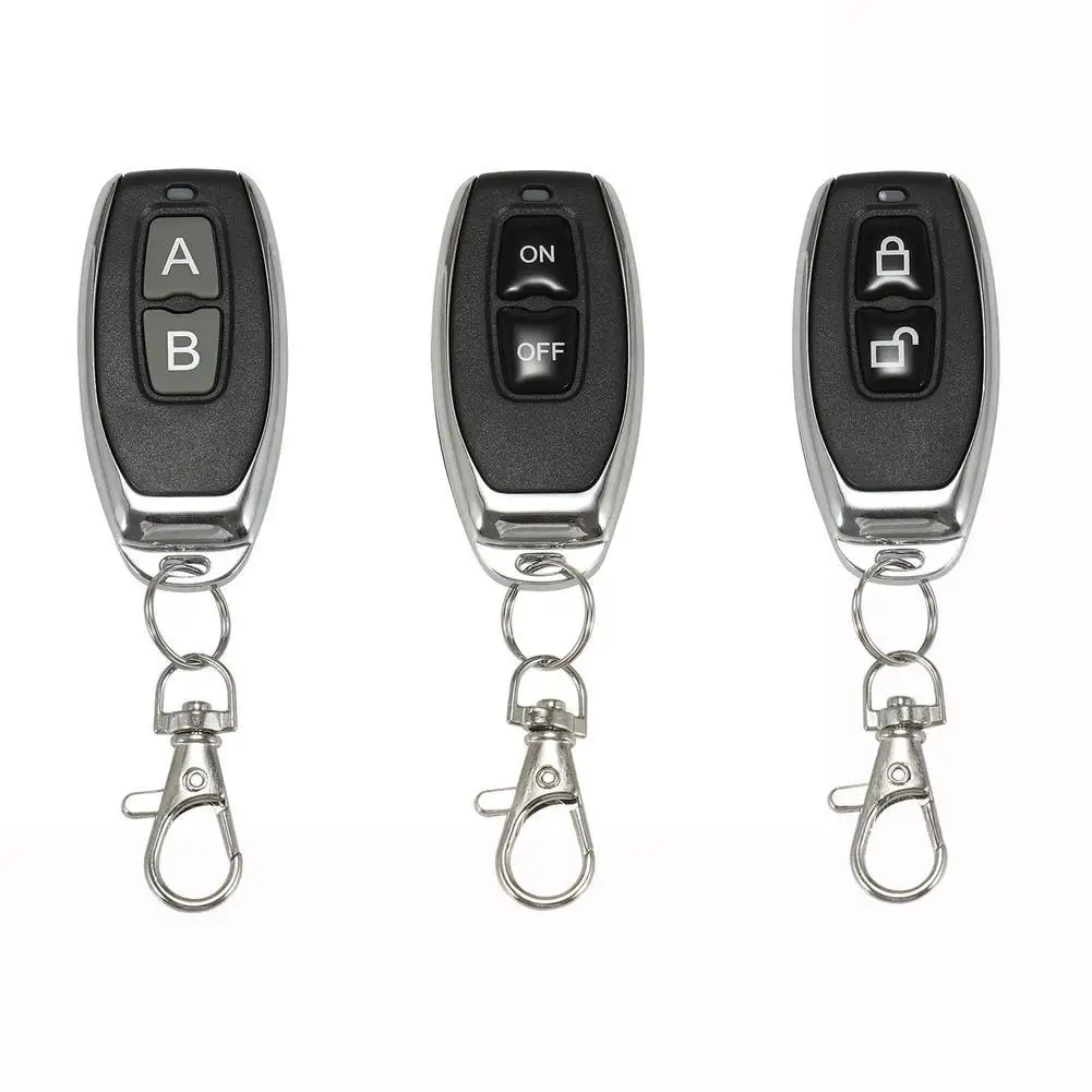 

433 Mhz Wireless Remote Control Learning Code Wireless Radio Frequency Switch ON/OFF Button For Cars Electric Retractable Doors