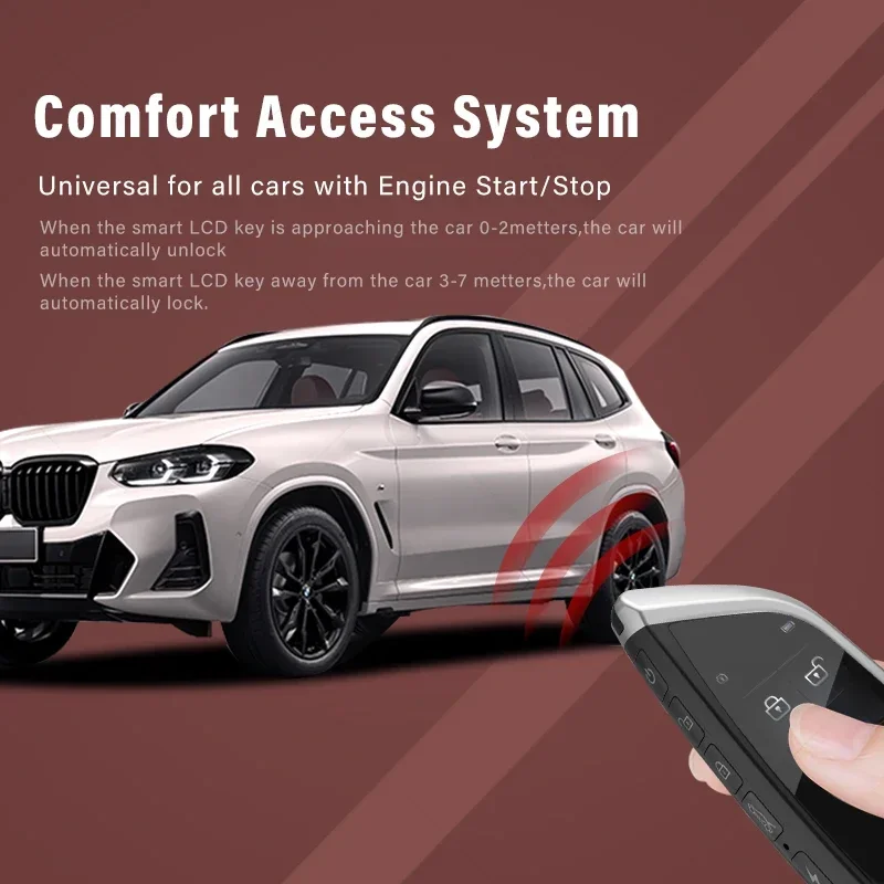 Vehicle Parts & Accessories LCD smart remote controller IPS touch screen high resolution display car key universal LCD car key