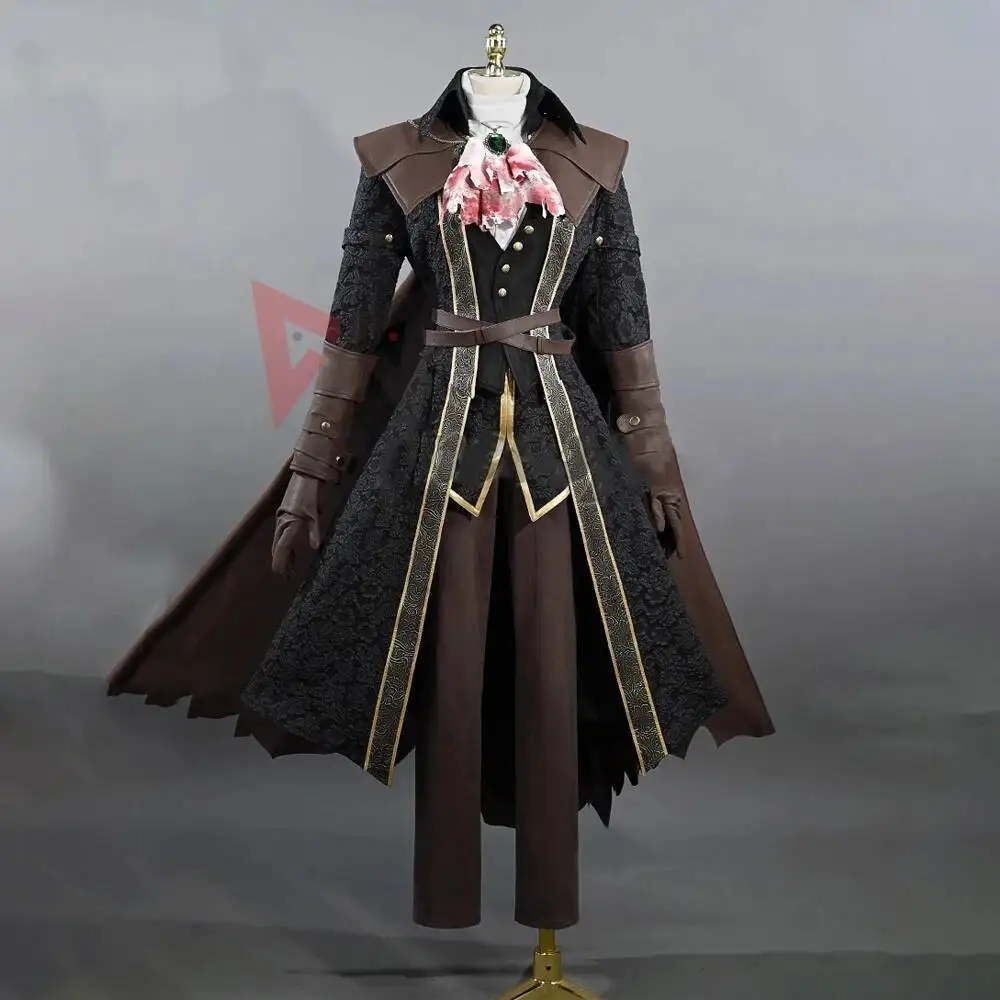 

New Bloodborne Lady Maria Of The Astral Clocktower Cosplay Costume Shirt Vest Pants Cloak Hat For Game Party Custom Made
