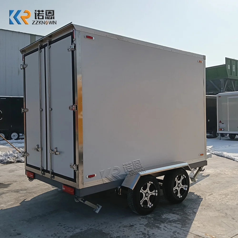 Large Capacity Cold Storage Mobile Portable Cooling Trailer Custom Refrigerated Reefer Trailer For Frozen Food Transportation