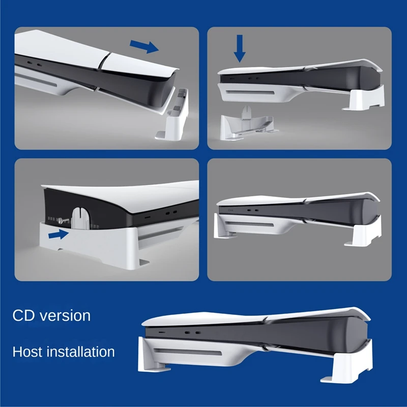 Suitable For PS5 Slim Console Horizontal Storage Rack Game Console Simple Flat Stand Accessories