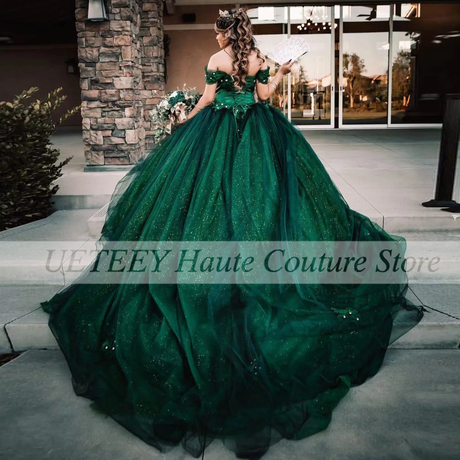 Neue Grün Quinceanera Kleider Ballkleid 2022 Für Süße 16 Mädchen Pailletten Spitze Up Geburtstag Party Prom Kleid Vestidos De 15 Años