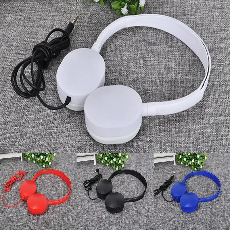 Headphones with Wire Universals Microphone Headset with Wire Music Listening Supplies for Dormitory Classroom Train Camping Home