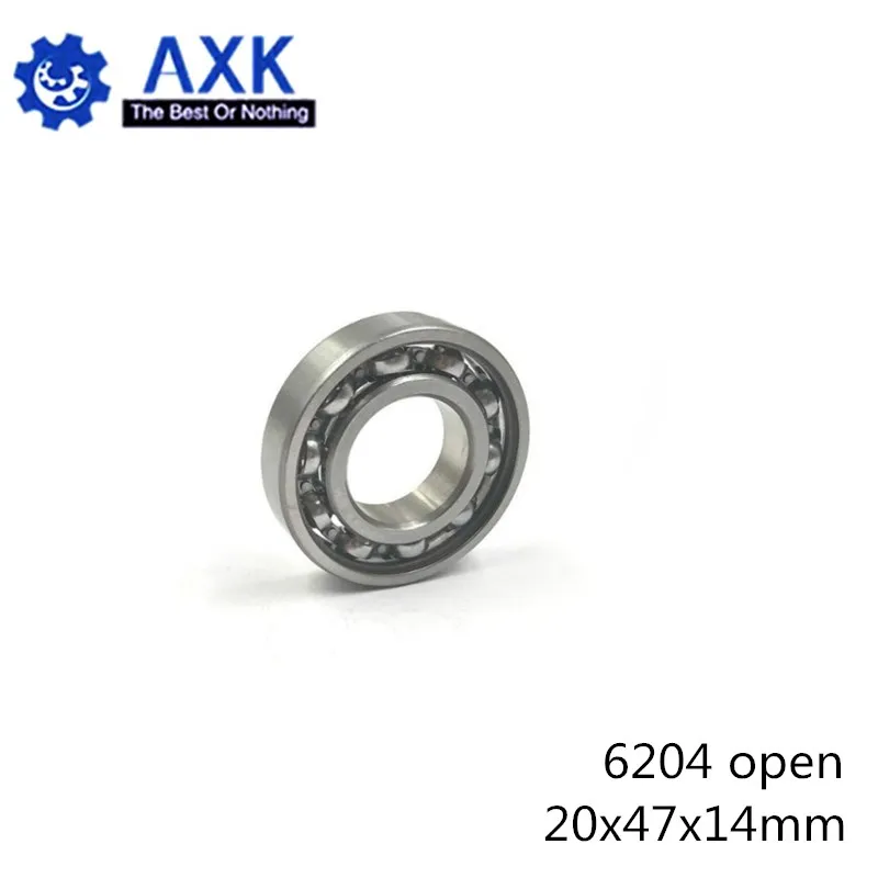 6204 Bearing 20*47*14 mm ABEC-3 P6 ( 2 PCS ) For Motorcycles Engine Crankshaft 6204 OPEN Ball Bearings Without Grease