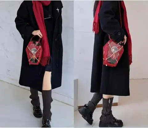 JIAERDI Harajuku Y2K сумка-мессенджер женская готическая японская ручка-цепочка прозрачная сумка женская винтажная мини-рюкзак эстетический