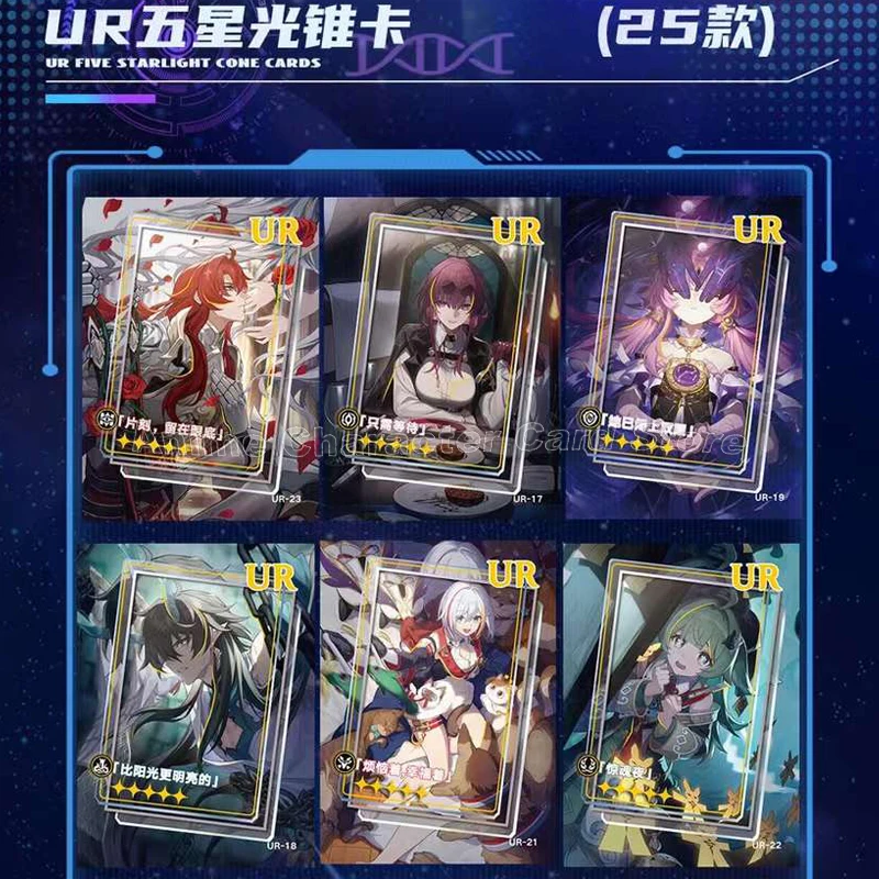 New Honkai: Star Rail Card Anime Game Collection Cards Box Jingyuan Kafka Yukong Rocha Bookmark Toys Children Collectible Gifts