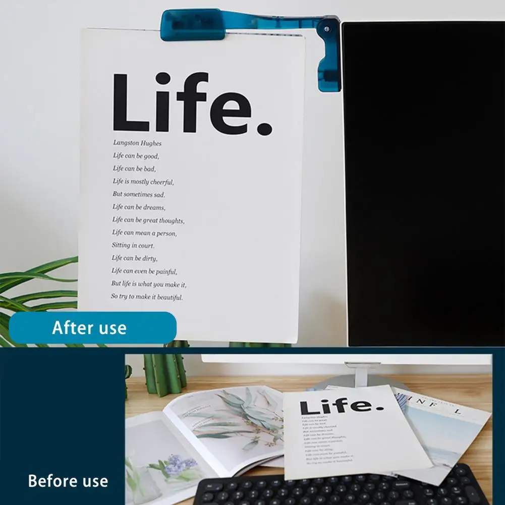 Wear Resistant Computer Monitor Folding Folder Anti-scratch File Holder Office Document Paper File Holder Office Supply