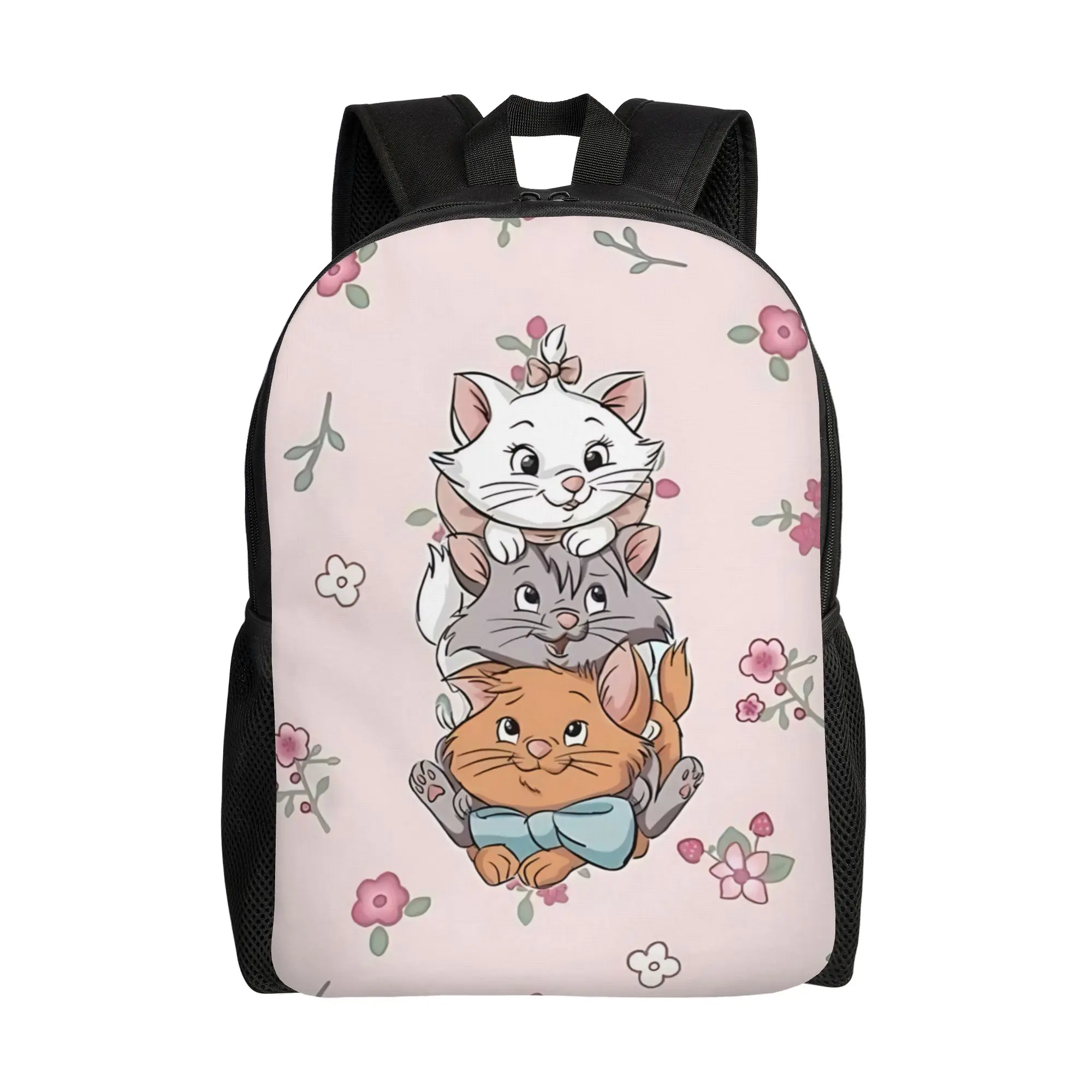 

1PC back to school Backpack Disney cute cat Daypack The Aristocats and friends Snack Storage For School Retro Washable Rucksack