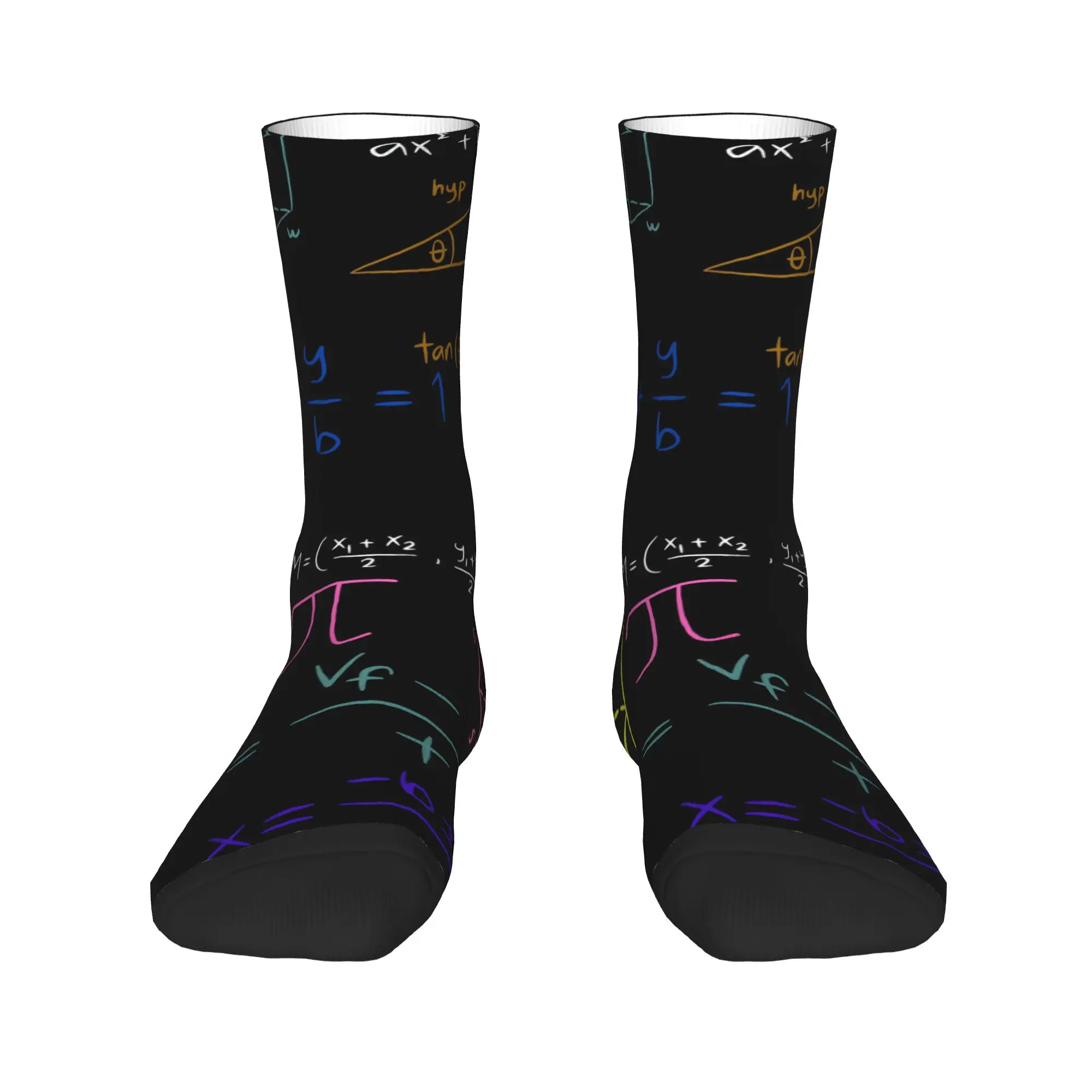 Chemical Molecular Formula Socks Autumn  Stockings Fashion Women Men Comfortable Socks Graphic Cycling Non Skid Socks