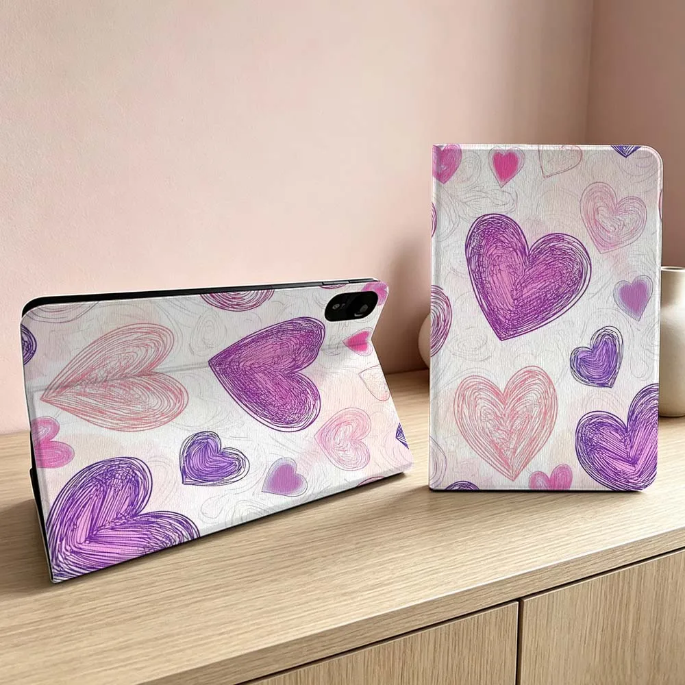 

Minimalist heart pattern Soft For Xiaomi Redmi Mi Pad 8 7 6 5 4 2 SE K Pro Max Ultra Poco Pad Inch Tablet Case