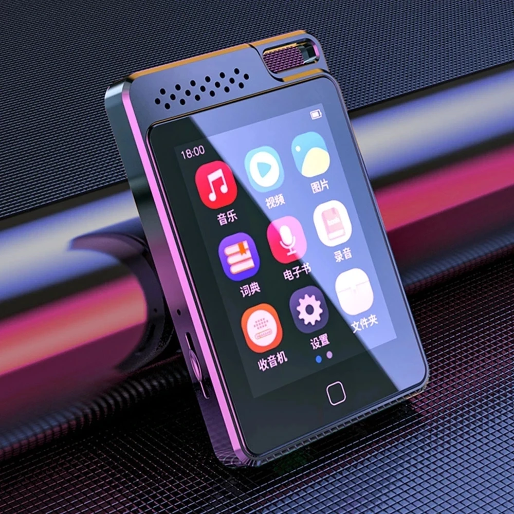 مشغل موسيقى RUIZU C1 معدني بلوتوث 5.0 MP3 مدمج 16G/32G/64G مشغل MP4 2.4 بوصة شاشة لمس كاملة راديو HIFI Walkman #1