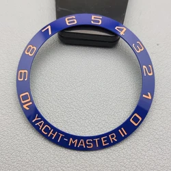 38mm/40mm/42mm Watch bezel YACHT-MASTER II SUB Blue Ceramic Watch Bezel Replacement Parts Accessories