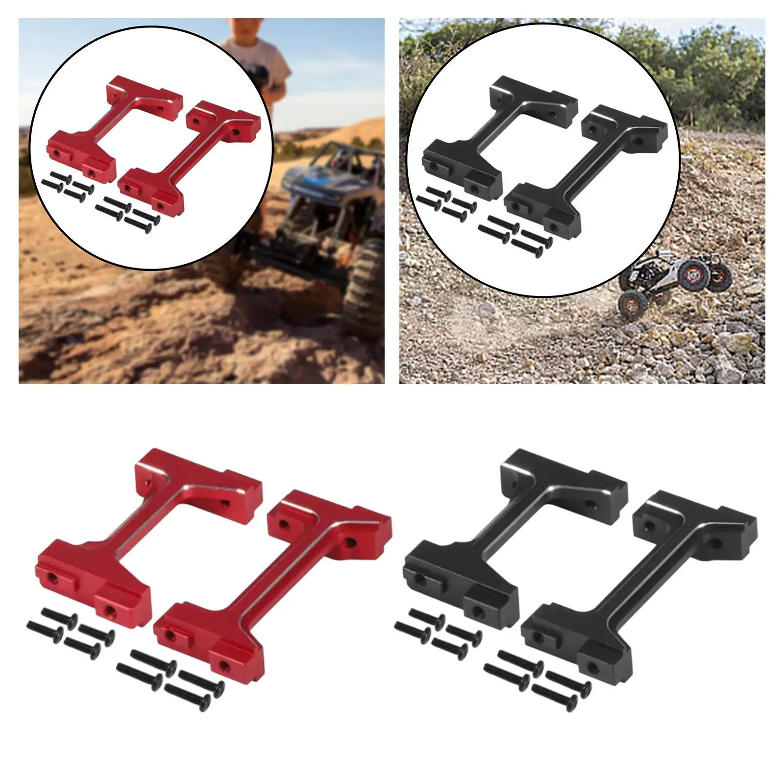 

Крепление на передний и задний бампер DIY Accs Простые в установке детали для обновления радиоуправляемого автомобиля Замена для TRX4M 1:18 Автомобили для хобби Гусеничный грузовик