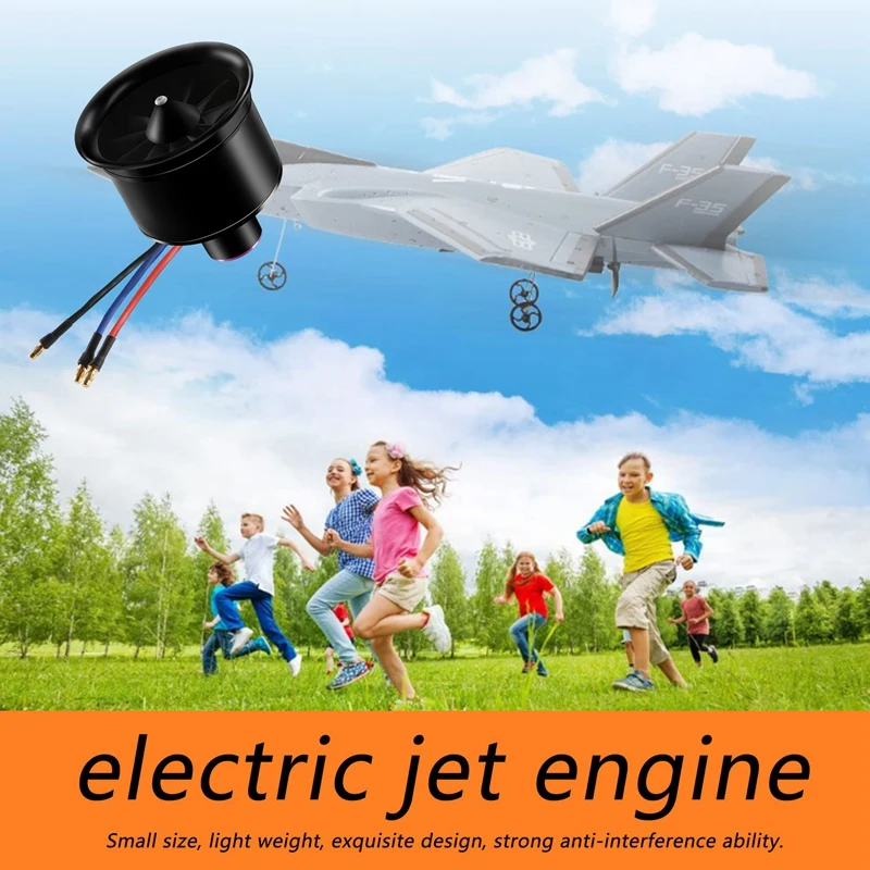 EDF 64Mm 3500KV 4S 11 cuchillas RC ventilador hélice con Motor sin escobillas para RC JET avión Drone modelo repuestos