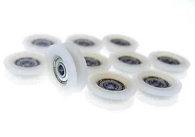 (10)6*32*10mm 0632UU 6mm U Groove Guide Pulley Sealed Rail Ball Bearing 6*32*10