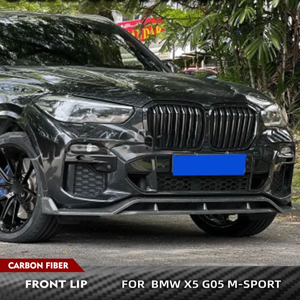 

Carbon Fiber Car Front Bumper Lip Spoiler Splitters For BMW X5 G05 M-Sport 2019 2020 Front Bumper Chin Lip Spoiler Guard 4PCS