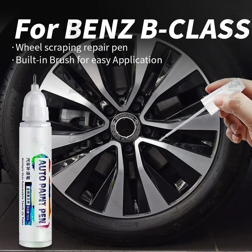 For Mercedes-Benz B-Class Touch Up Paint Wheel Repair Kit Wheel Scratch Repair Rim Paint For Car Wheel Repair Grey Silver Black