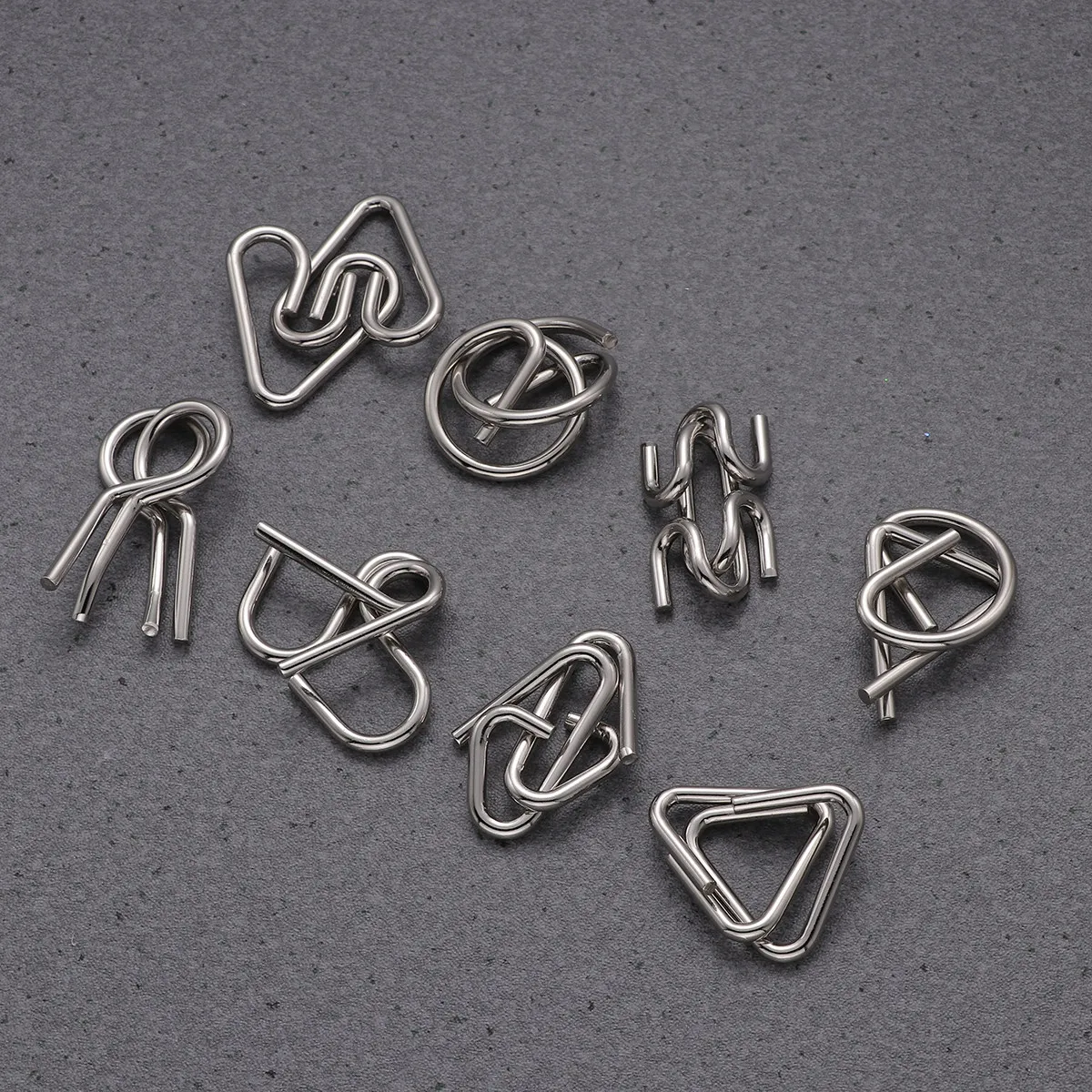 Challenging Metal Unzipping Puzzle Ring Set for Critical Thinking Problem Solving Skill Building Educational Gift
