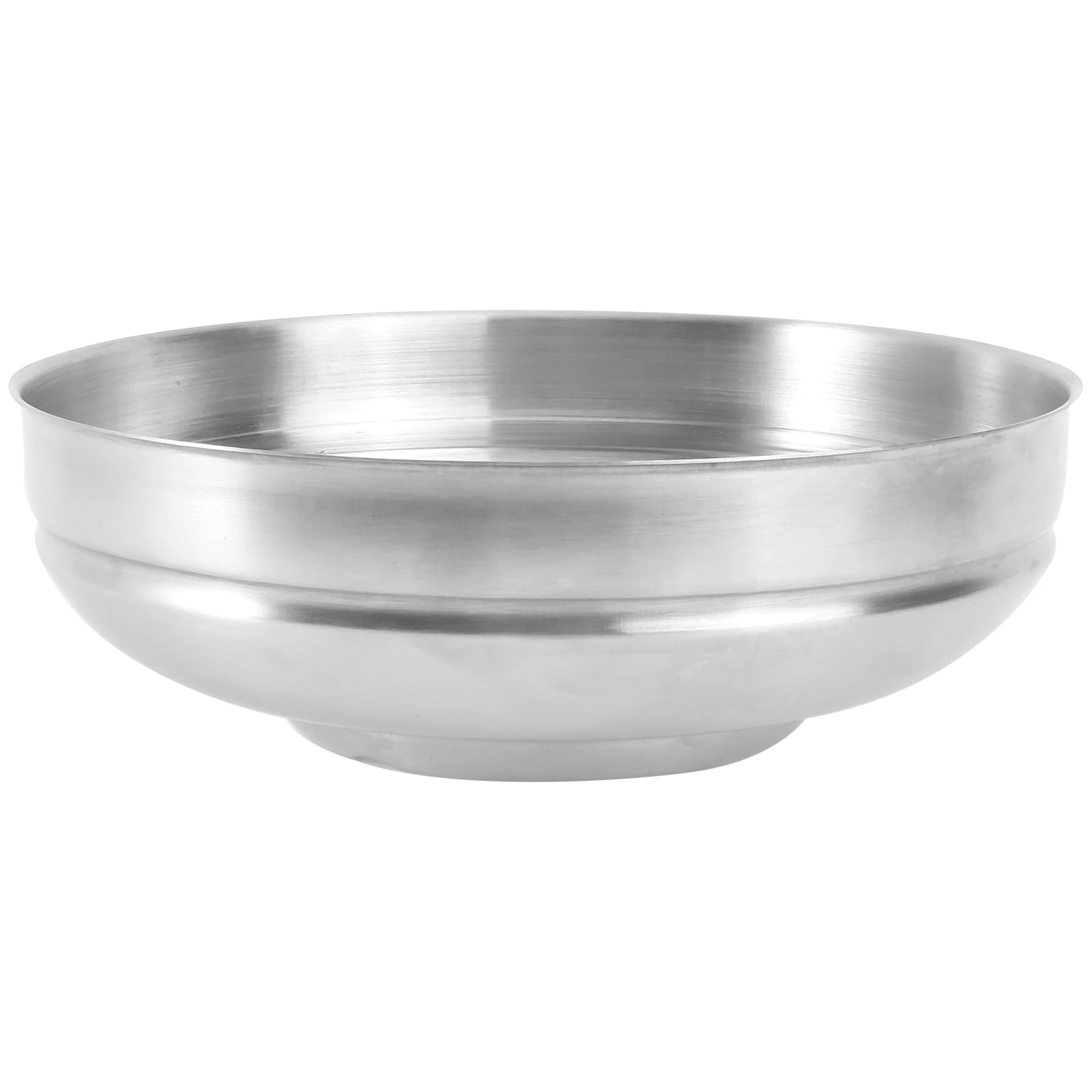 

Stainless Steel Cold Noodle Bowl Ramen Soup Kitchenware Korean Mixed Rice Large Golden Single Layer Brushed Finish