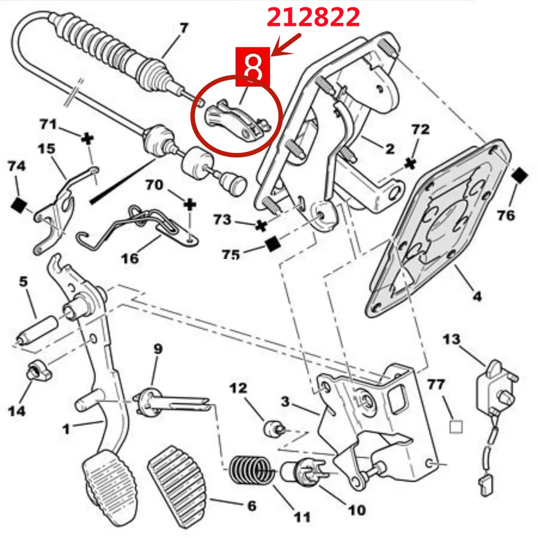 For Citroen Xsara Picasso Peugeot 306 406 Flexible Shaft Connection Rod BERLNGO  CLUTCH CABLE LINKAGE More THAN N5 212822