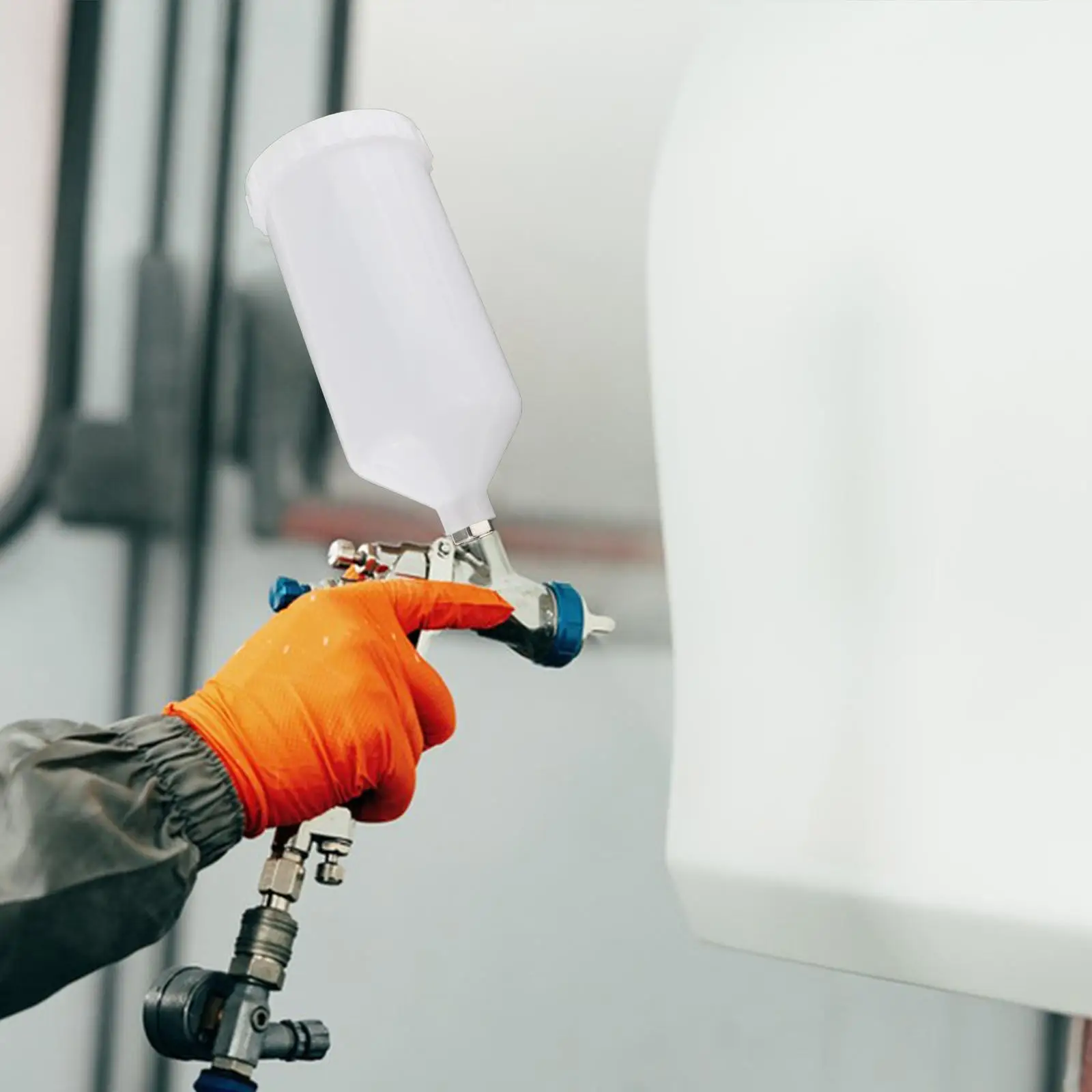 

Чашка-распылитель краски с надежной крышкой, пластиковая бутылка для подачи 1000 мл для автомобильной покрасочной кабины, шкаф для покраски распылением