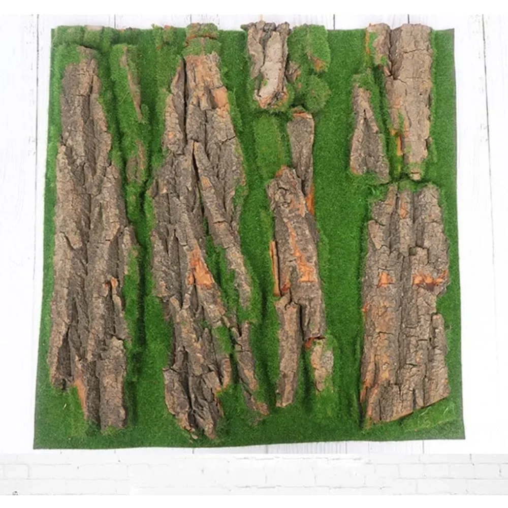 

Artificial Tree Bark Moss Turf Garden Soft Simulation Moss Turf Mat Craft Fake Grass Patches for Indoor Artificial Lawn