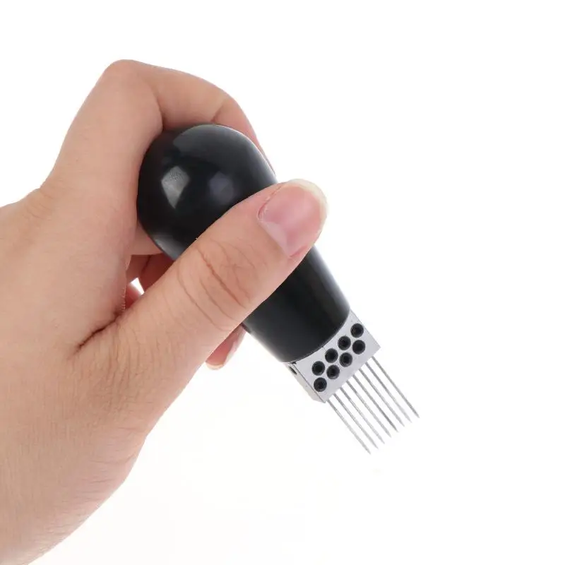 【HBA】1 Set Making And Repair Hairdressing Equipment Multi-Needle Hair Injection Tool Kit For Toupees Topper Training Head