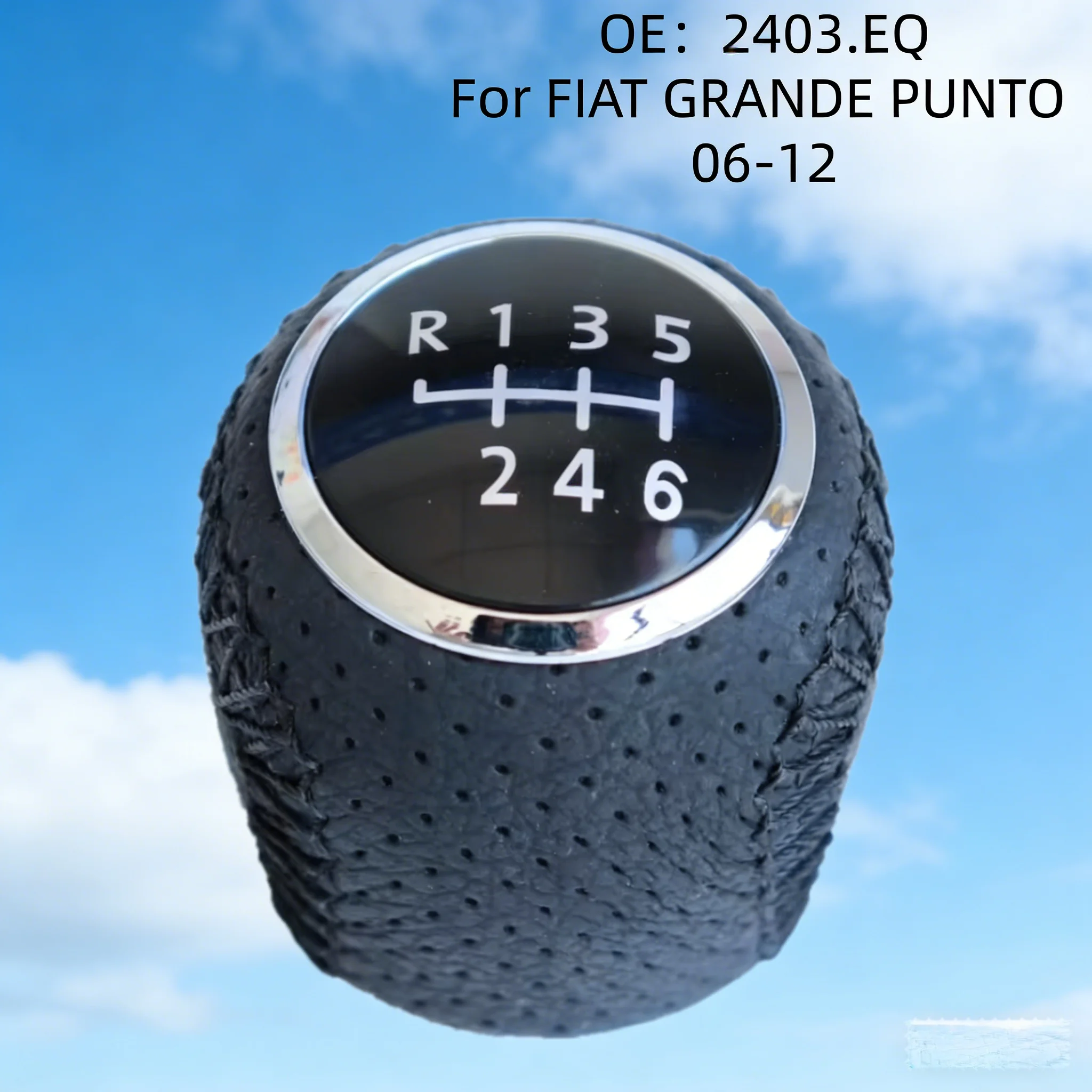 for FIAT GRANDE PUNTO 06-12 Skin wrapping punching wrapped shift handball LINEA 2007-2015 shift lever,gear head,gear head