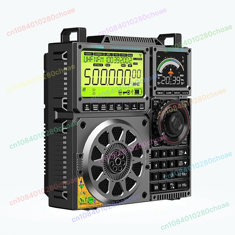

HRD-C919 AIR FM MW SW Shortwave VHF UHF WB Multi-band Radio Portable Aviation Band Radio Receiver 5000ma Battery