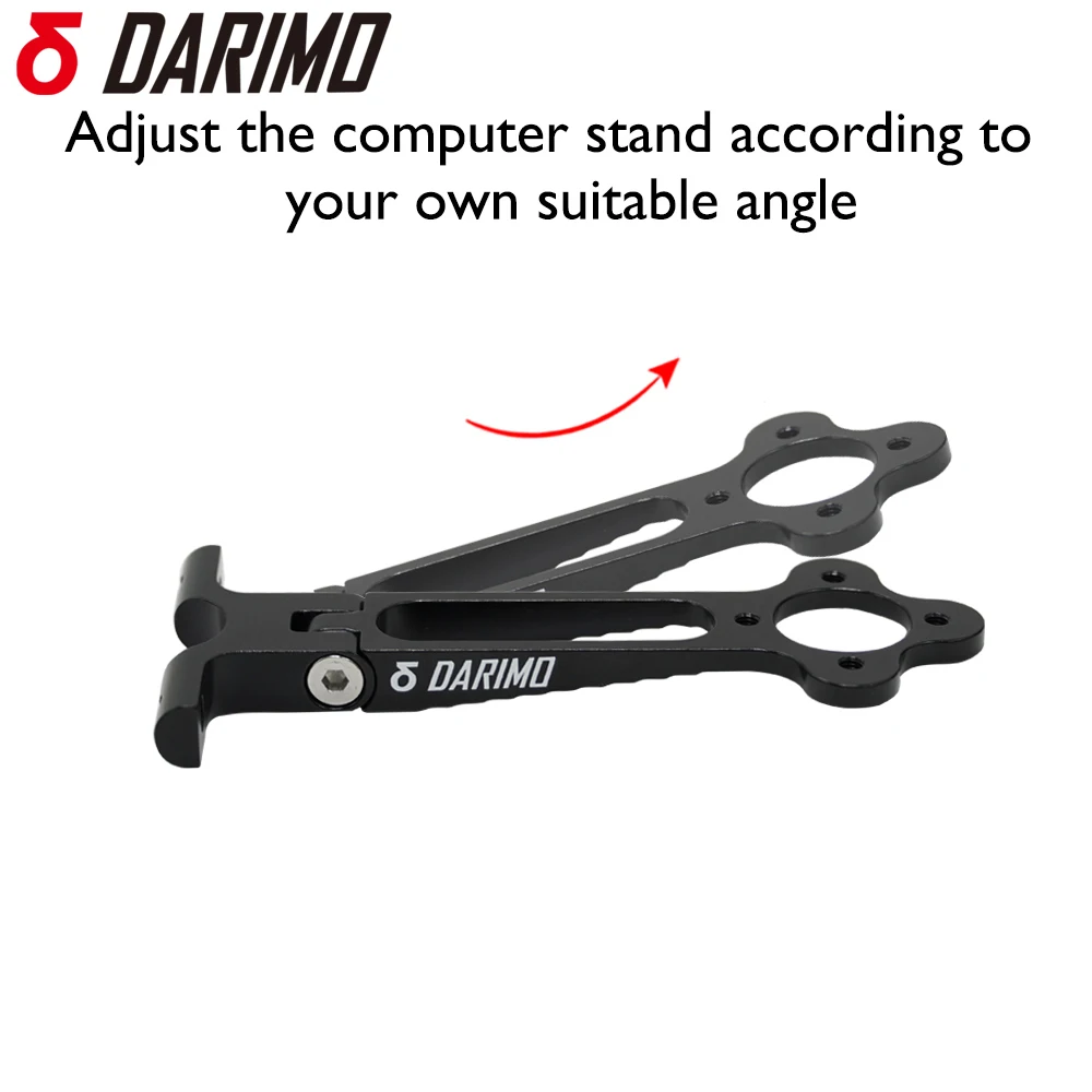 DARIMO -IX24 support d'ordinateur réglable pour vélo en aluminium pour tige IX2/IX4 8 en 1 ordinateurs vis Ti à Angle réglable 15.4g