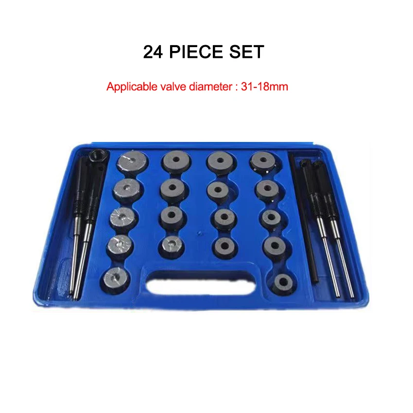 

Juego herramientas para válvulas motocicleta, escariador asientos válvula, cortador para reparación motocicletas,