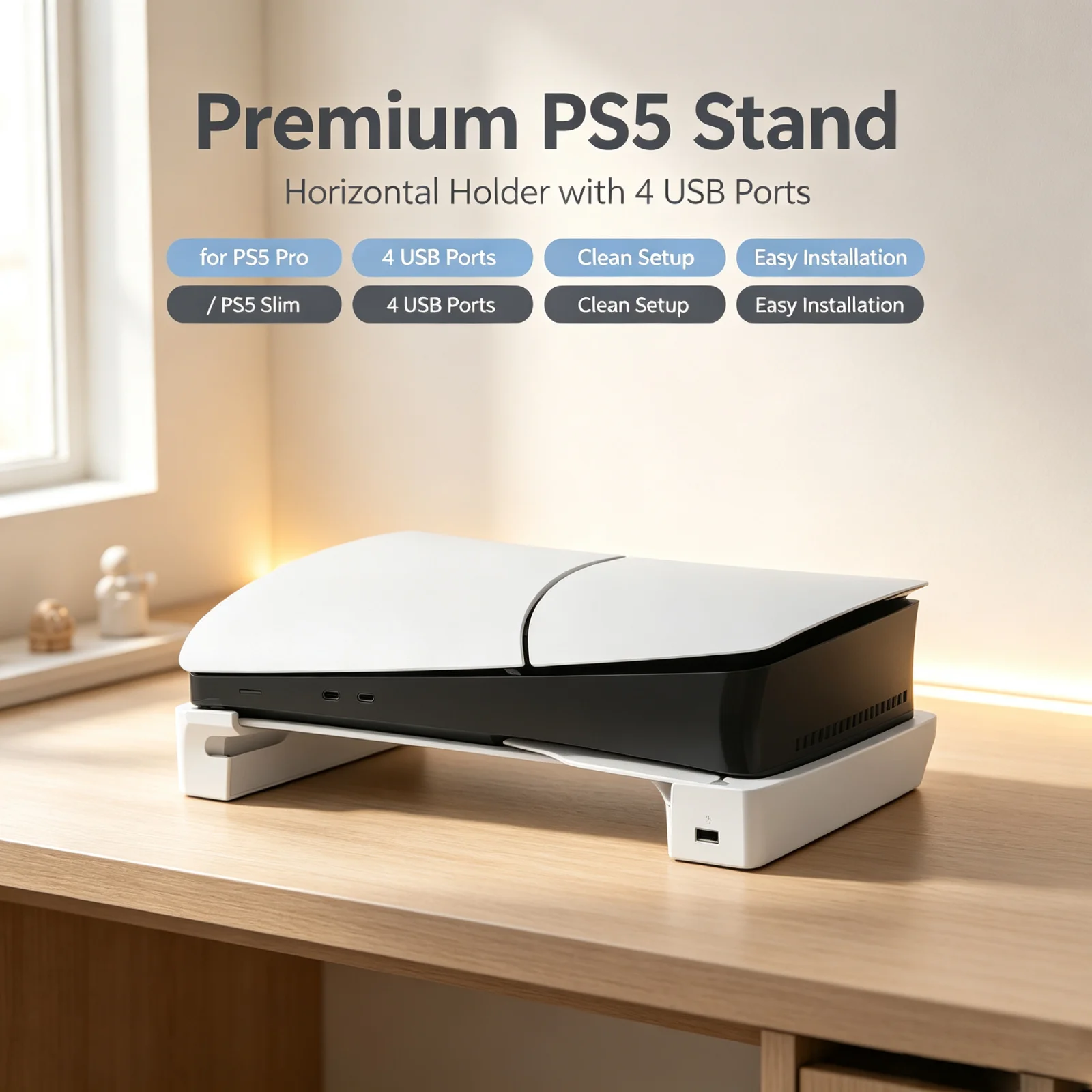 Horizontal stand for PS5 Pro/P - Sony Console Ps5 Slim 评论和价格