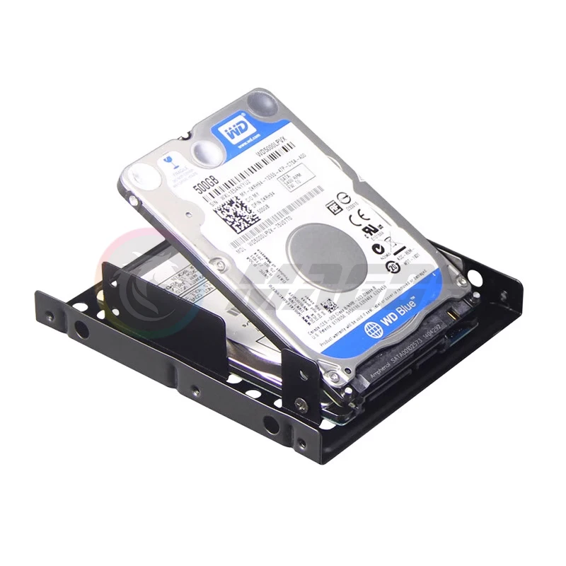 Computer SSD Transfer Holder 2 Layers for 2X 2.5 inch -3.5 inch Solid State Drive Converter Bracket, Thickening Type
