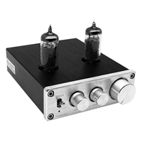 FX-AUDIO TUBE-03 HiFi Audio Preamplifier 6K4 Vacuum Tube Amplifier Buffer Treble Bass Adjustment RCA Preamp EU Plug AC100-240V