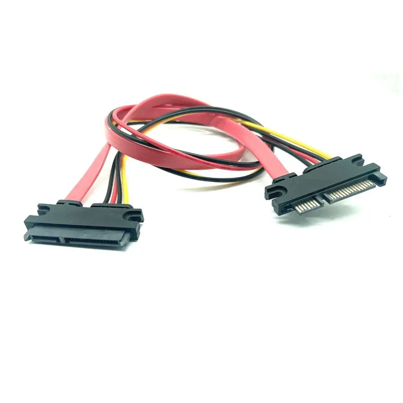 

Male to female 7+15 Pin SATA Extension Cable 7P Data Transference 15P Power Cable SATA 22Pin SATA Line 30cm 50cm