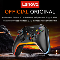 New Lenovo S03 Six Axis Gyroscope Dual Vibration Wireless Bluetooth Gamepad For Nintendo Switch TV PC Joystick Controller 800mAh