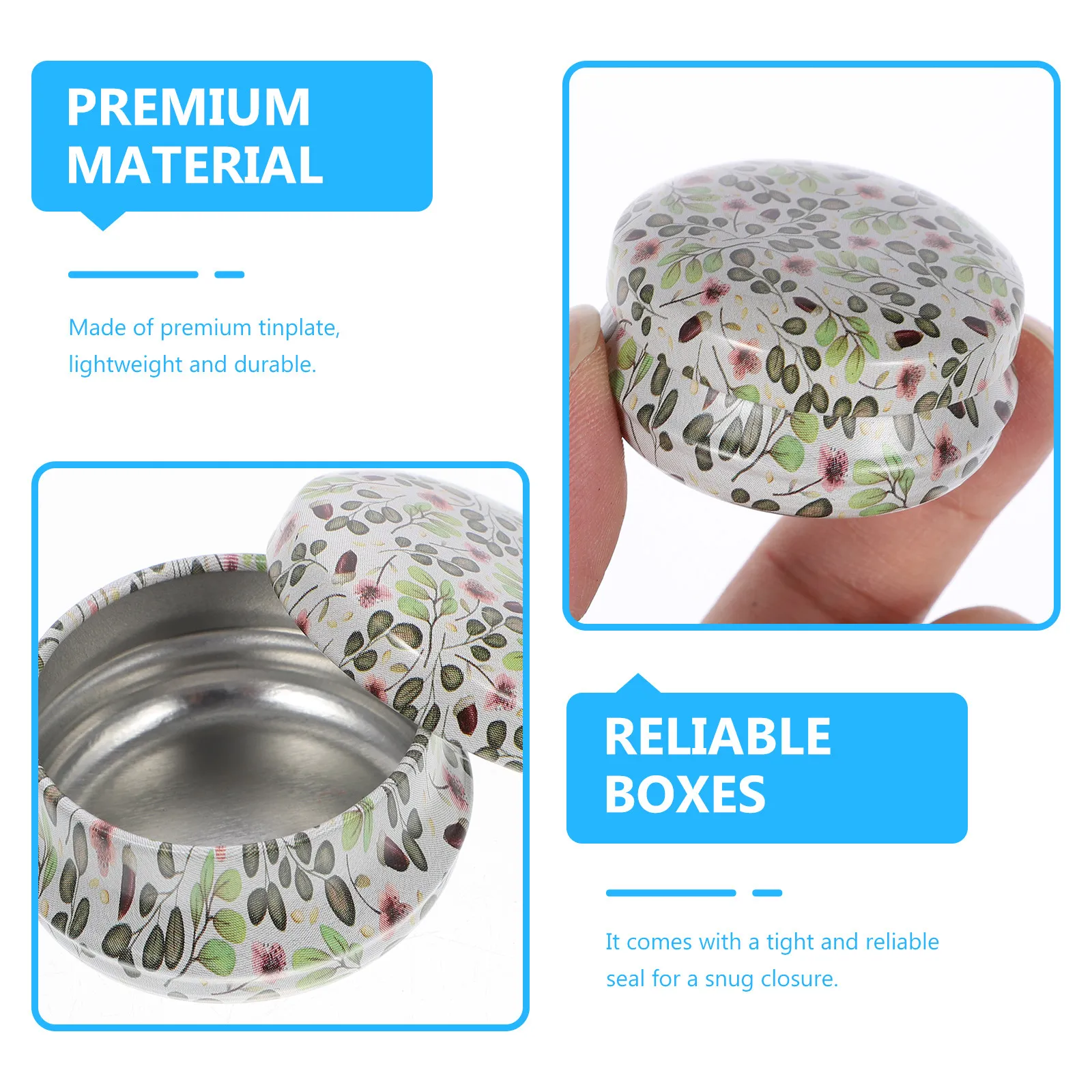12 piezas de recipientes de ho - Tin Container Lid reseña y precio