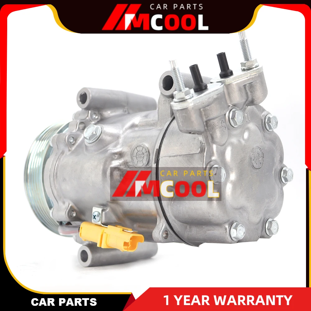 A/C AC Compressor For CITROEN C2 C3 BERLINGO PEUGEOT 206 307 SD6V12 6453XJ 6453QG 6453QE 6453QH 9655191680 9655191580