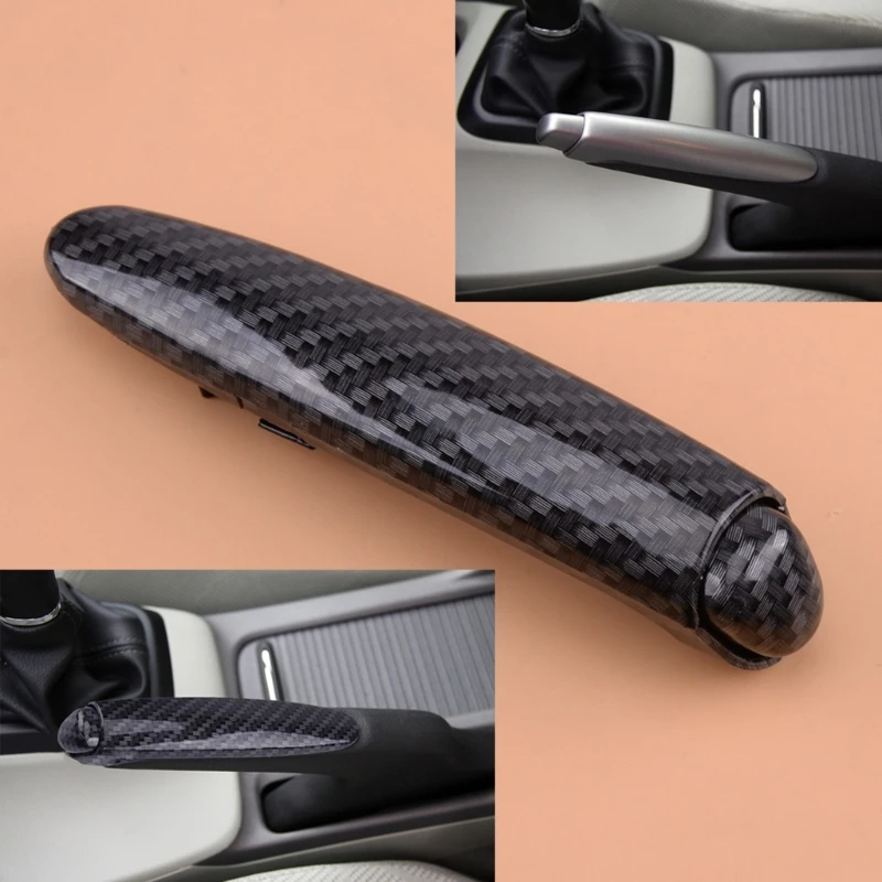 47115SNAA82 Emergency Parking Brake Handle Fit for 2006-2011 Carbon Fiber Hand Brake Cover image 4