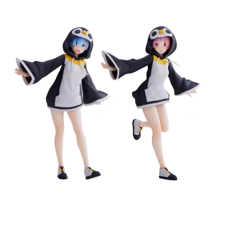 

Аутентичная призовая фигурка SEGA Re: Zero Ram & Rem Penguin, аутентичная лазерная этикетка/на складе, быстрая доставка, ABS, новые коллекторы/подарок