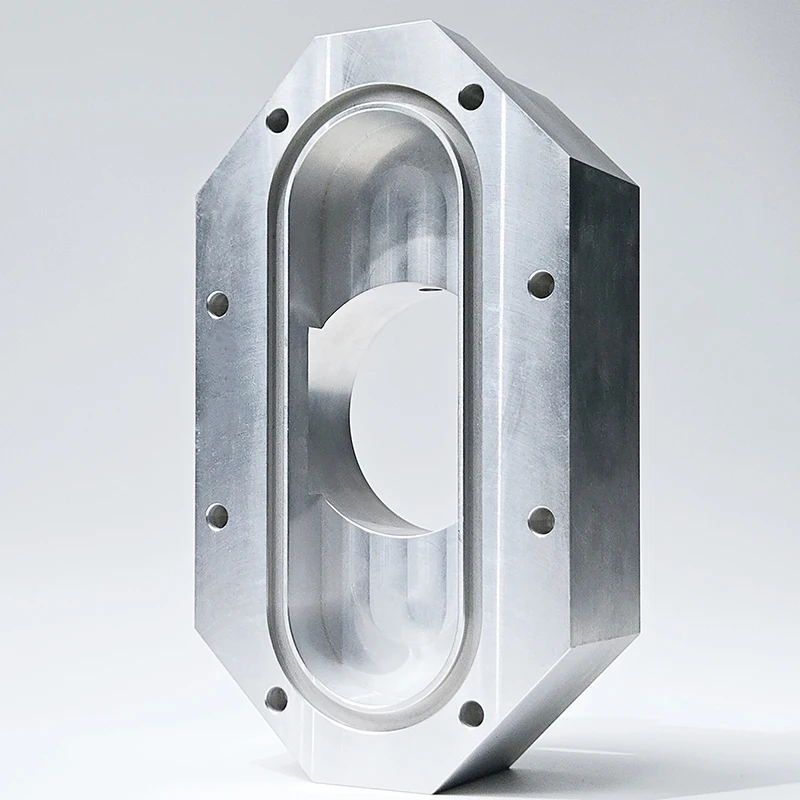 Custom CNC Milling 6061 Aluminum Octagonal Cavity Cover Precision Milled Groove Flange