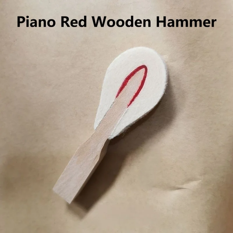 90 Pcs Red Wood Felt Covered Upright Piano Hammer Set String Hammer for Piano Repair