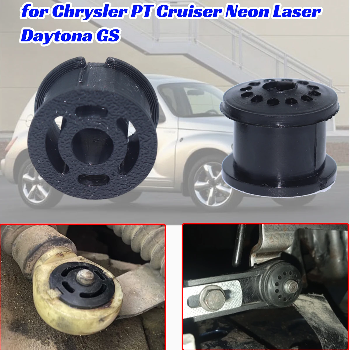 

2pc for Chrysler PT Cruiser Neon Laser Daytona GS Shift Cable Bushing Kit Gear Selector Linkage Grommet Smooth Parts 5037380AA