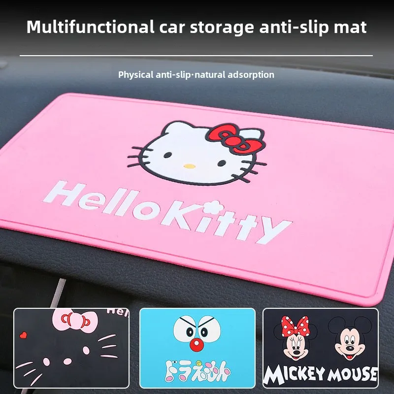 

New Car Dashboard Sticky Anti-Slip PVC Mat Auto Non-Slip Sticky Gel Pad Car Styling Interior for Phone Sunglasses Holder