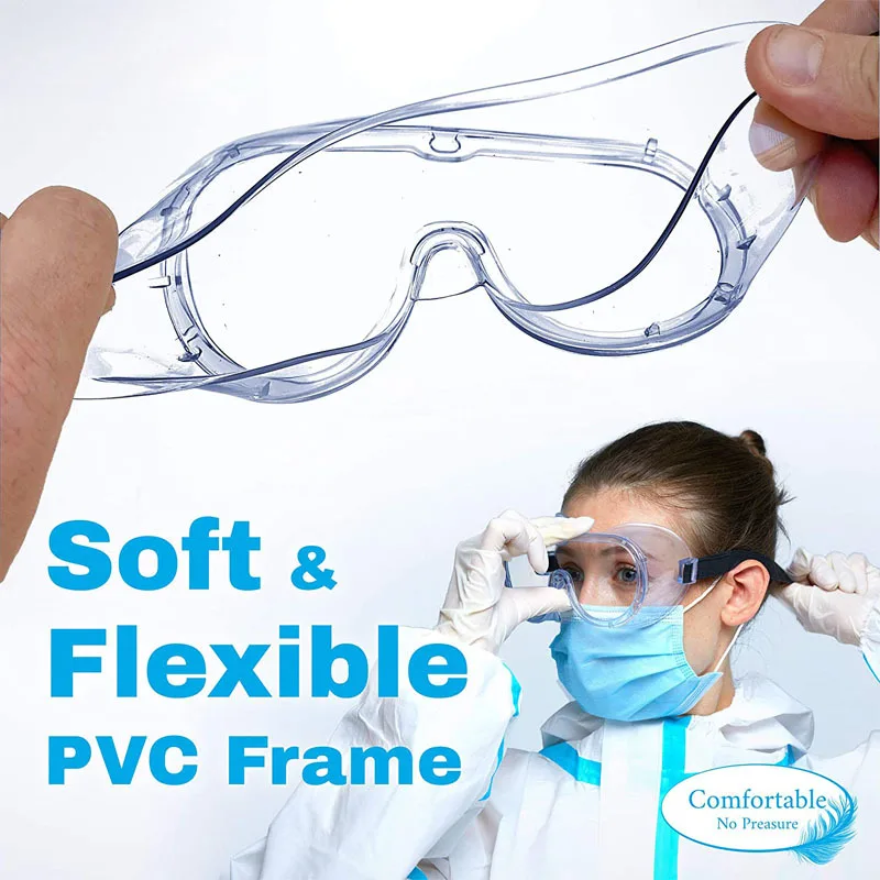 Goggles Windproof, Sand-proof, Dust-proof, Fog-proof, Transparent Protective Glasses, Fully Enclosed  Protective Eye Mask