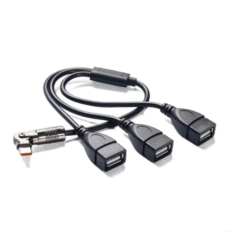 CORA 3 Port USB Hubs for Type C Input Including Rotating Connectors Enabling Space Saving Charging Data Transfer on Electronics