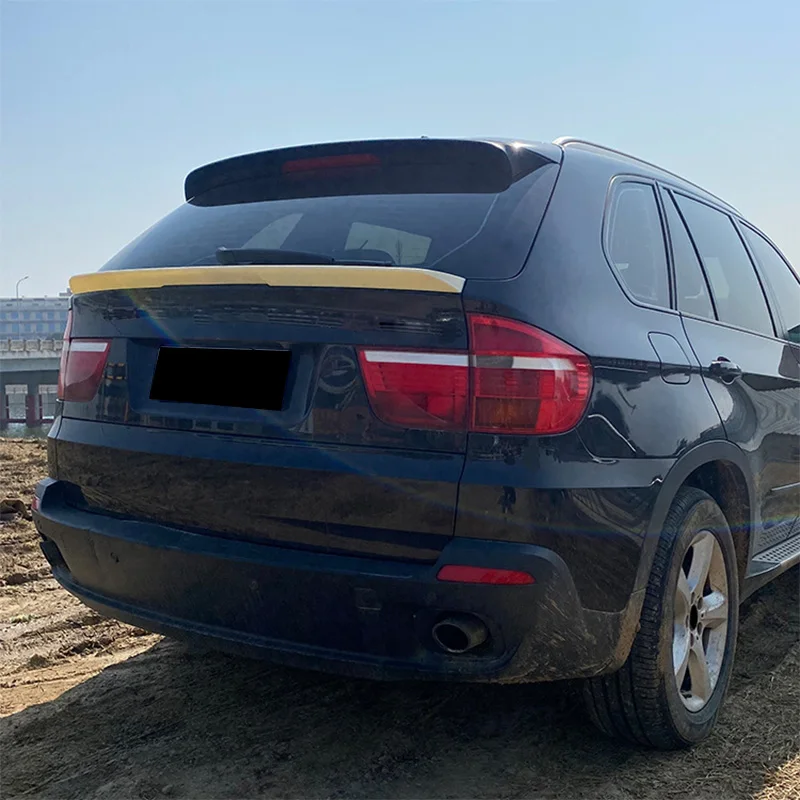 For 2006--2013 BMW X5 E70 Rear Middle Spoiler Wings Tail Lip Spoiler High Quali ABS Plastic Tuning Body Kit Accessories Styling