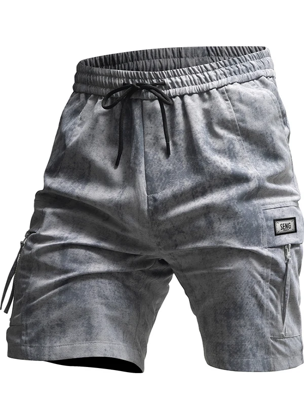 

Мужские повседневные свободные тонкие шорты-бриджи на лето 2025: модные, универсальные, прямые, со средней посадкой, от трендового бренда