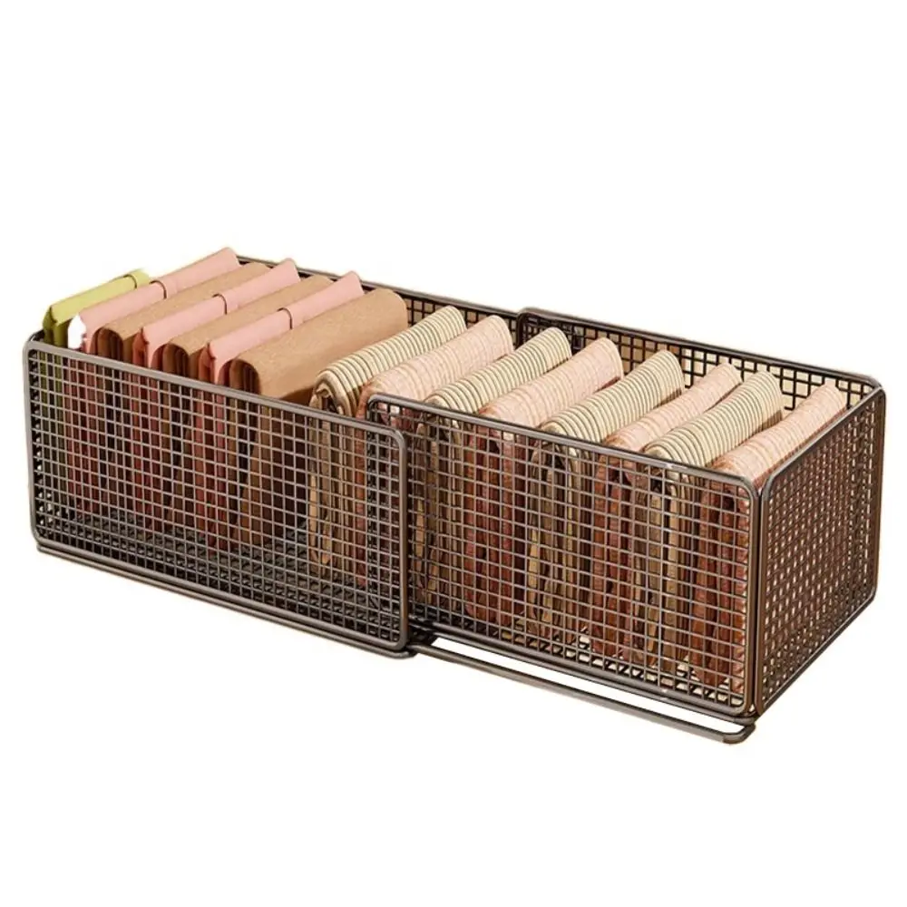 Layered Design Wardrobe Storage Rack Expandable Partitions Cabinet Wardrobe Storage Drawer Style Sorting Box Closet Storage Box