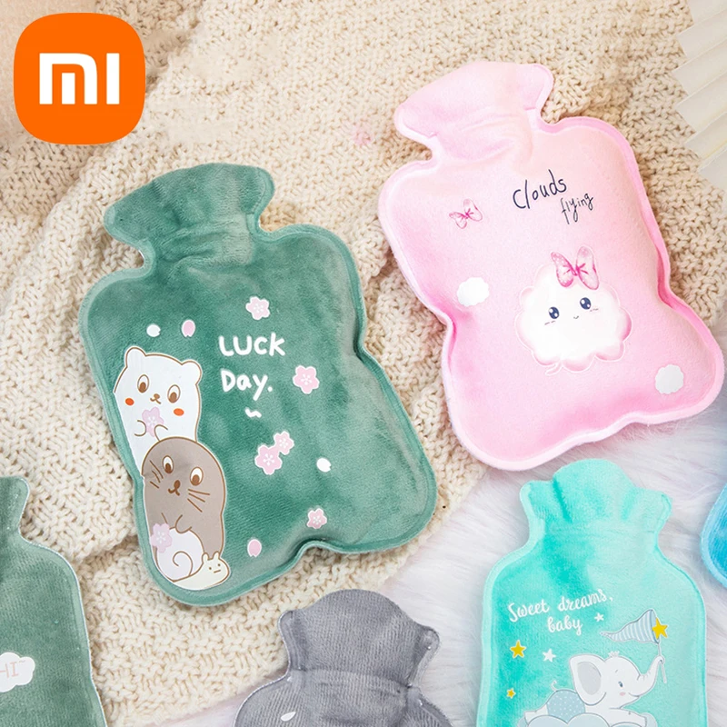 Xiaomi Hot Water Bottle Thickened Plus Velvet Hot Water Bottle Safe Leak-proof Hot Water Bottle Long-lasting Warmth Gift